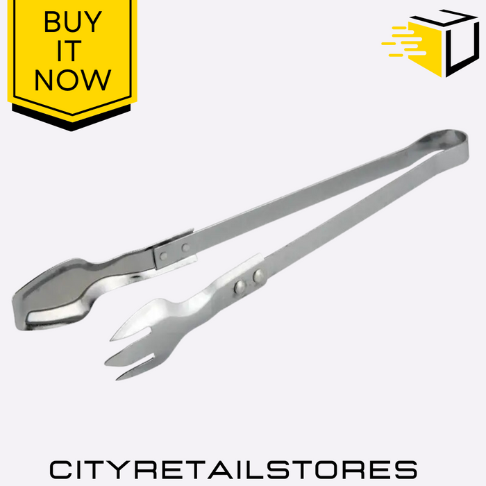 Shisha Stainless Steel Metal Tongs Durable Heat Resistant Kitchen Utensil Apollo