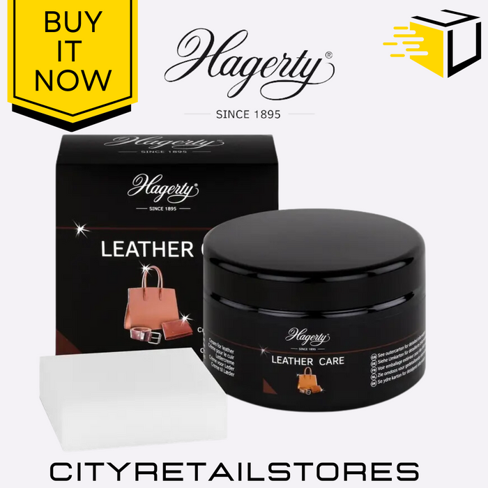 Leather Care Cream Hagerty Cleaner & Conditioner Restores & Protects 250ml