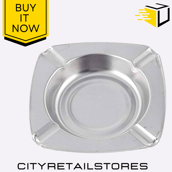 Square Ashtray Stainless SteelApollo For Indoor & Outdoor Use Durable Stylish