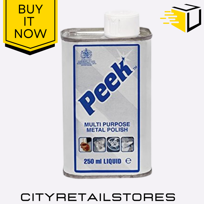 Metal Polish Peek Multi Purpose Bottle Cleaner for Brass, Copper, Chrome 250ml