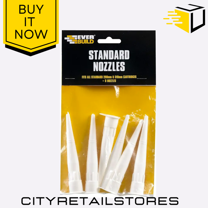 Pack of 6Standard Nozzles Replacement Nozzle Tips for Sealant  Everbuild