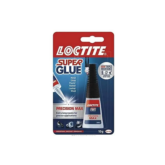 Loctite Super Glue Precision Water Resistant Adhesive 10g bond - Loctite