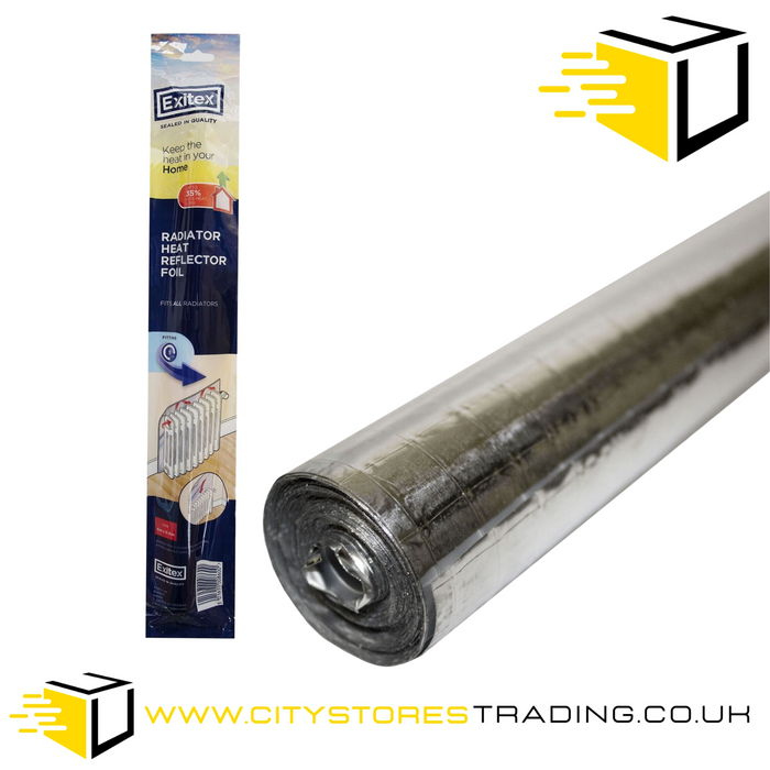 Exitex Radiator Heat Reflector Film Foil 5m x 0.5m