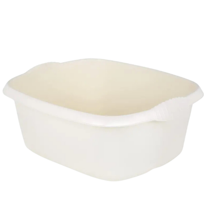 Wham Casa 39cm Rectangular Washing Up Bowl Soft Cream Durable Plastic Kitchen Sink