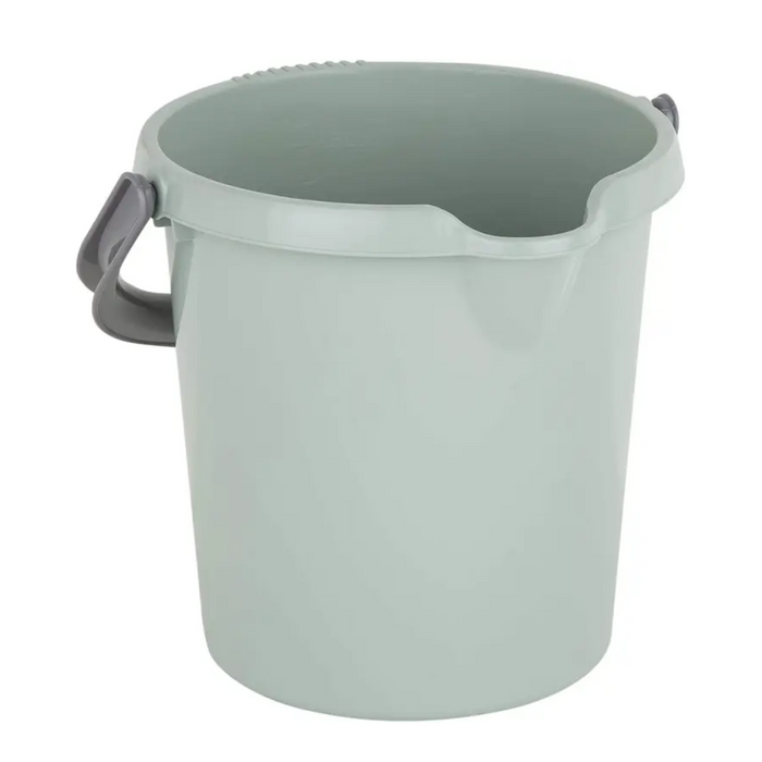 Wham Casa 5L Bucket Silver Sage Durable Plastic Stylish Design Versatile Use