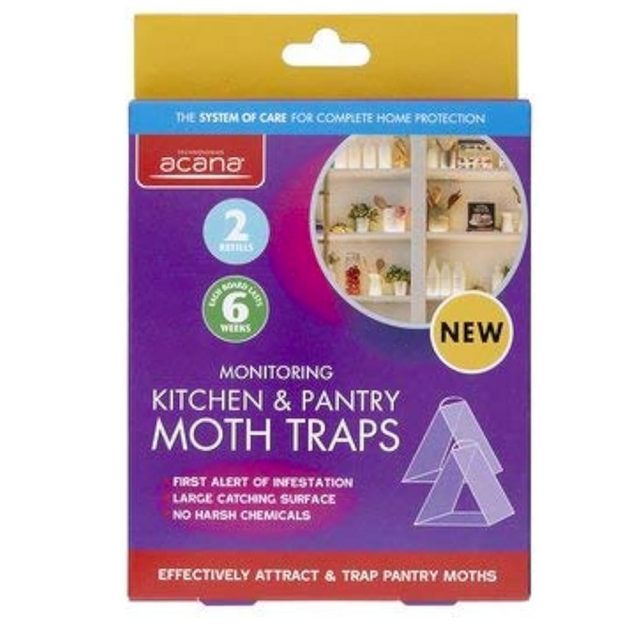 Acana Monitoring Kitchen & Pantry Moth Traps Surface No Chemicals Unit Storage - Acana