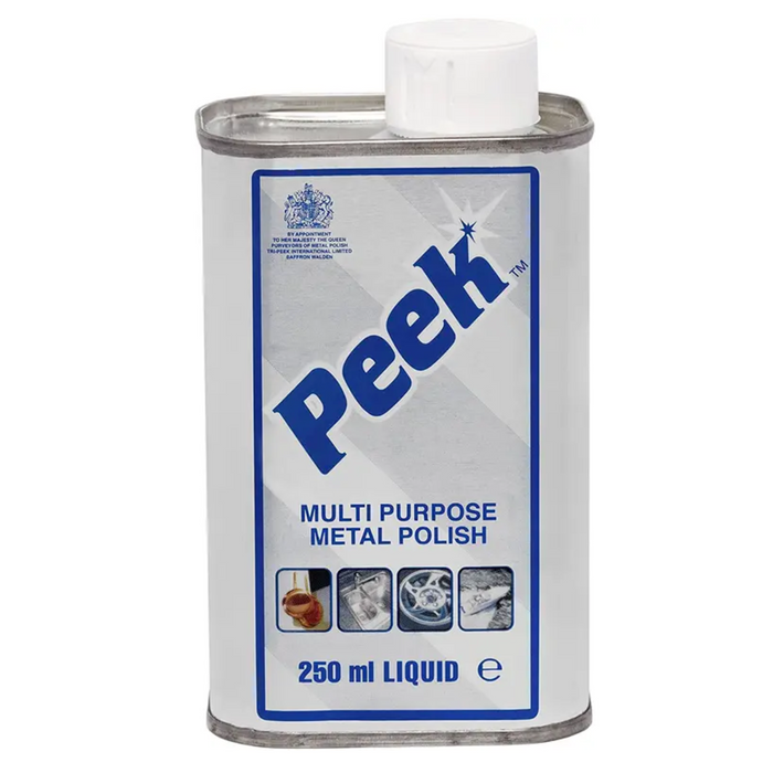 Peek Metal Cleaner Polish and Protector Liquid 250ml For All Metals & Fibreglass - Peek