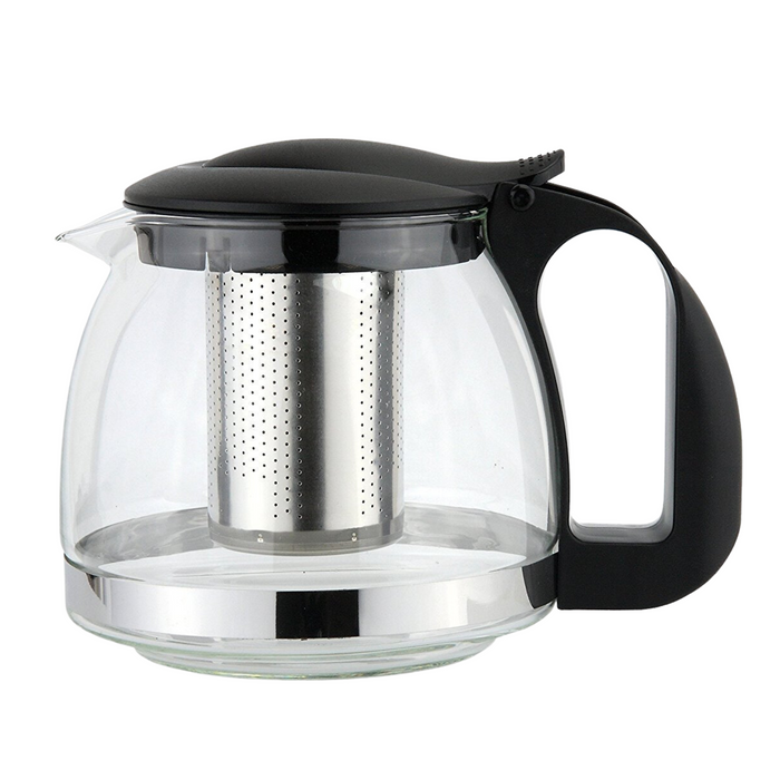 Apollo Glass Teapot with Strainer  Heat Resistant Tea Pot for Loose Leaf & Tea Bags 600ml