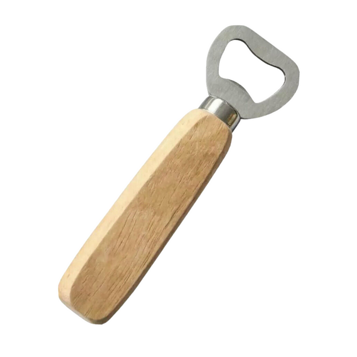 Apollo Wooden Handle Bottle Opener Classic, Durable & Easy to Use Beer Bottle Opener