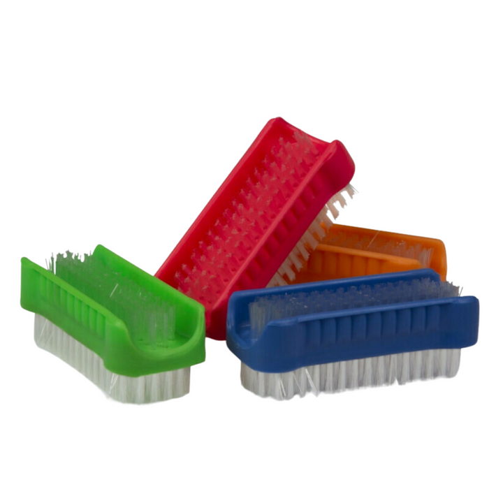 Apollo Plastic Splash Nail Brush Assorted Colours Durable & Hygienic (One Brush)