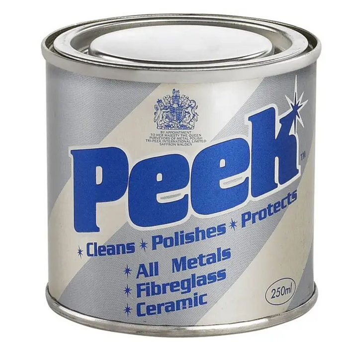 Peek Polish Metal Cleaner Fiberglass Ceramic Silver Gold Brass Steel 250ml - Peek