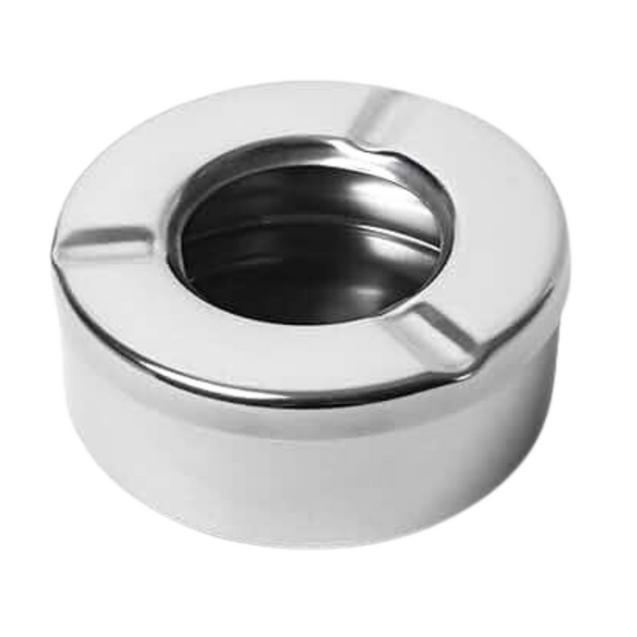 Apollo Stainless Steel Windproof Round Ashtray Durable 10cm Ash Tray For Indoor Outdoor