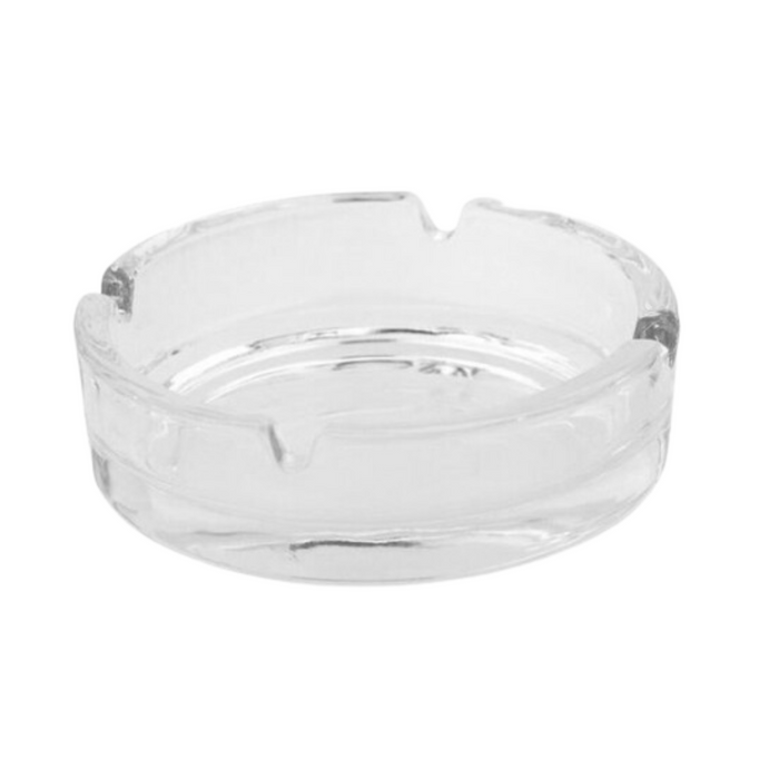 Apollo Round Glass Ashtray Stylish & Durable Smoking Accessory 10.5cm