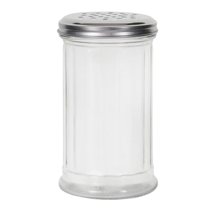 Apollo Glass Flour Shaker Stainless Steel Lid Baking Cooking Sprinkle Sugar Shaker