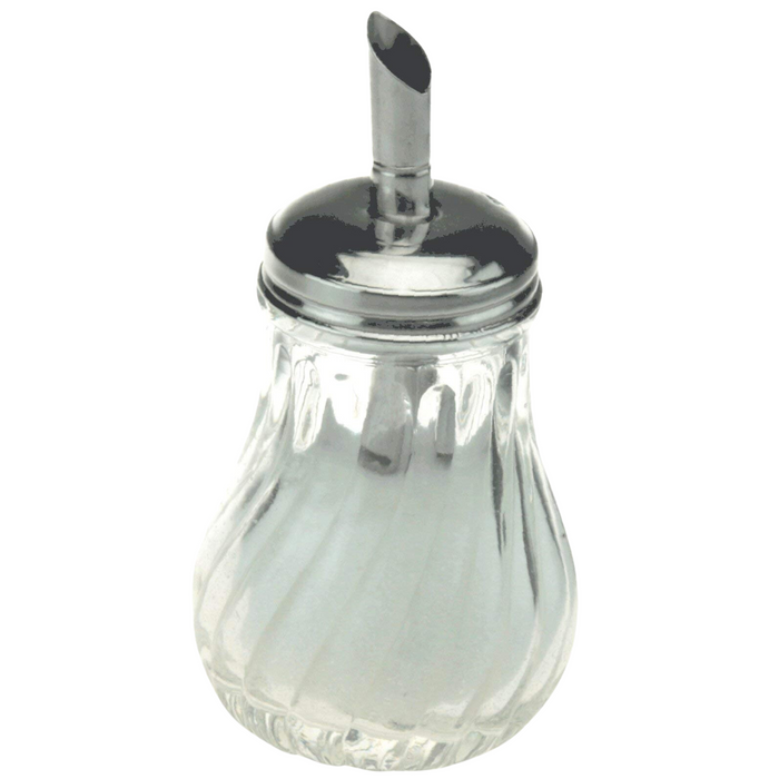 Apollo Glass Sugar Pourer Small Elegant Sugar Dispenser With Lid 11 x 7 cm