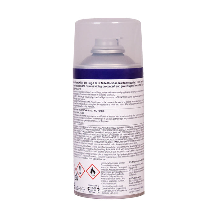 Zero In Bed Bug & Dust Mite Bomb 150ml 9842