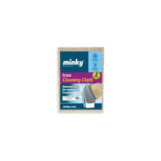 2 pack Minky Iron Cleaning Cloths Removes Dirt Stains Cleans Stain Removal Burns - Minky