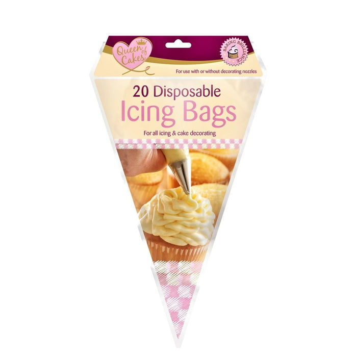 20 Disposable Icing Piping Pastry Bags Cake Tools Sugarcraft Cupcake Decorating - 151 Adhesives