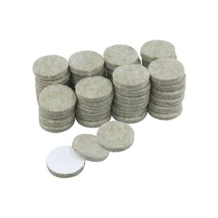 25mm x 12 Felt Pads Protectors Self Adhesive Sticky Round - City Stores