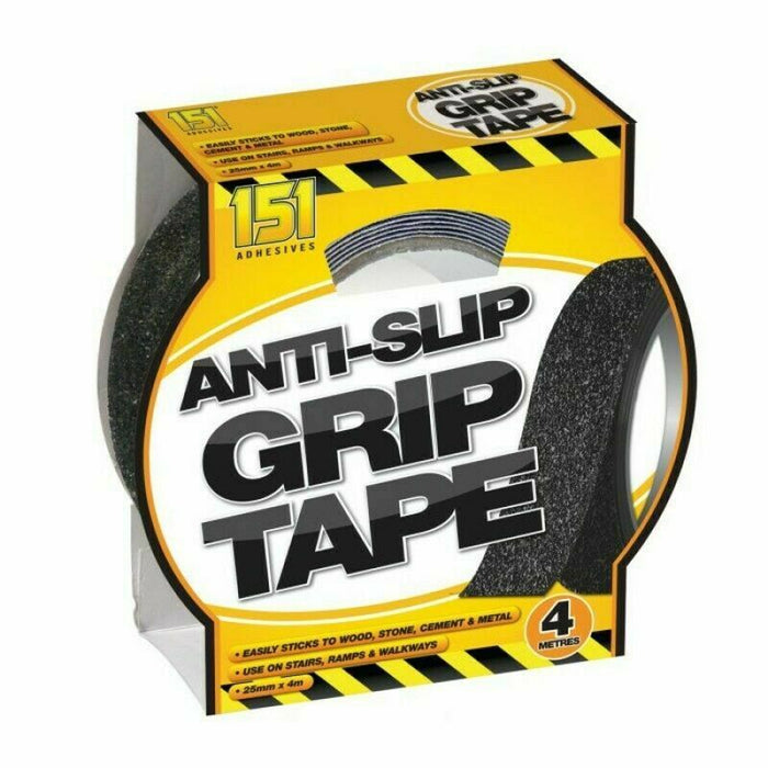 Anti Slip Tape Indoor & Outdoor Non Slide 25mm x 4M - 151 Adhesives