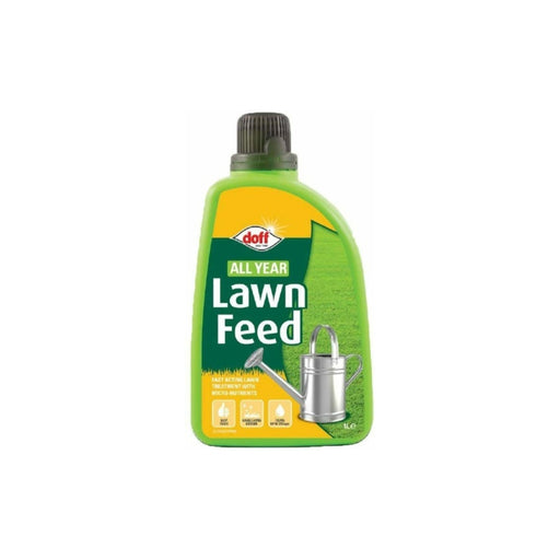 Doff All Year Garden Lawn Feed Fertiliser Fast Acting 1 Litre - Doff