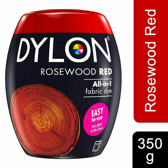 Dylon Machine Dye Pod for Clothes & Soft Furnishings Rosewood Red 350g - Dylon