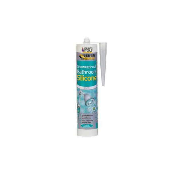 Everbuild Showerproof Bathroom Silicone Translucent 280ml - Everbuild