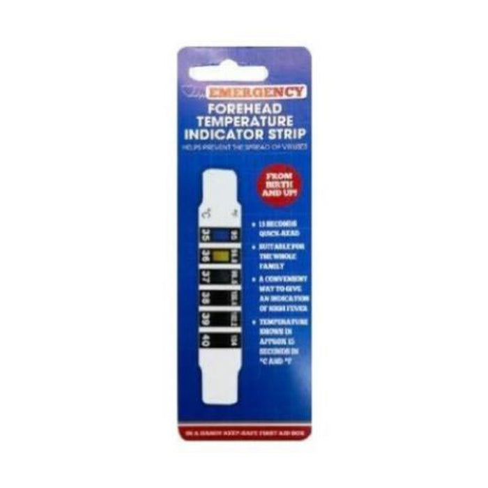 Forehead Temperature Indicator Strip. First Aid, Travel - Emergency