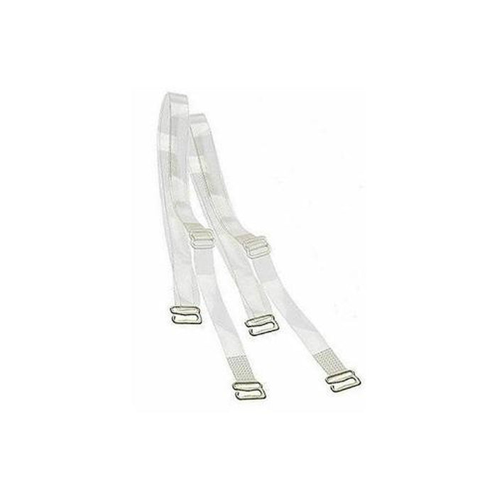 Invisible Detachable Bra Strap Clear Elastic Transparent Adjustable Metal Hook - City Stores