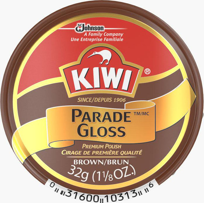 Kiwi Shoe Polish Parade Gloss Brown 50ml Tin - Kiwi