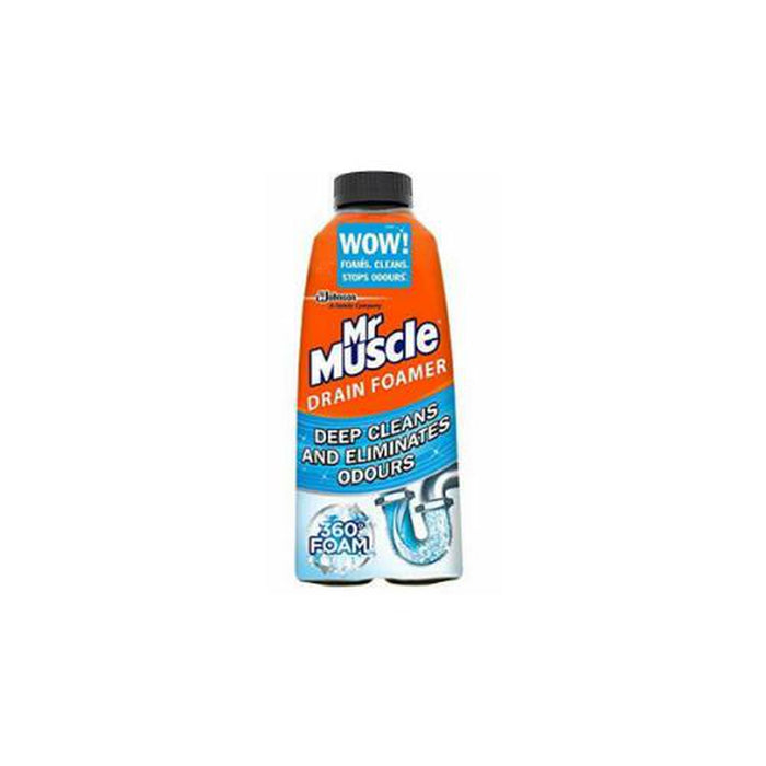 Mr Muscle Drain Foamer, Drain Cleaning Foam to Unblock & Eliminate Odour, 500 ml - Mr Muscle