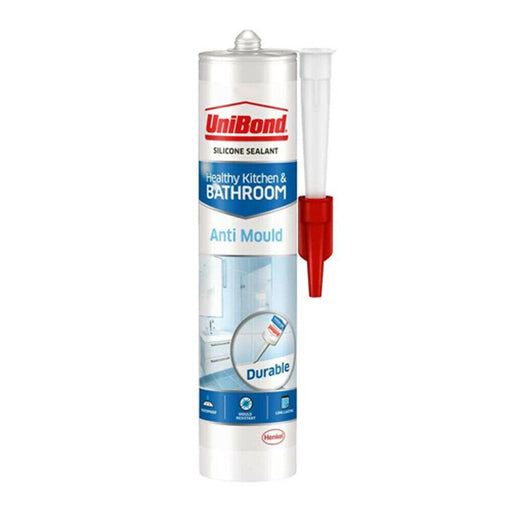 UniBond Anti-Mould Kitchen and Bathroom Sealant, Translucent 272g - Unibond