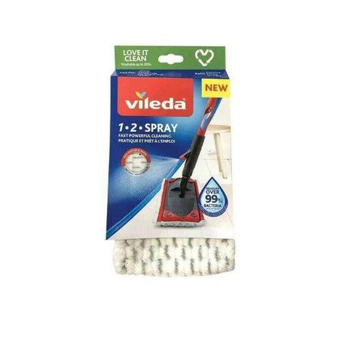 Vileda 1-2 Spray Mop Refill Pad Washable, Dirt Pickup & Shine - Vileda