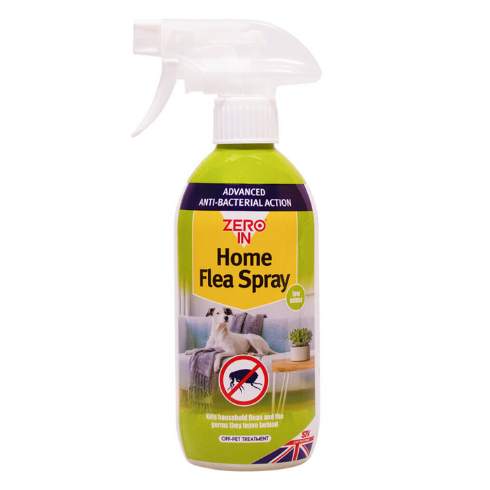 Zero In Home Flea Spray 500ml - Kills Fleas, Eggs - Zero In